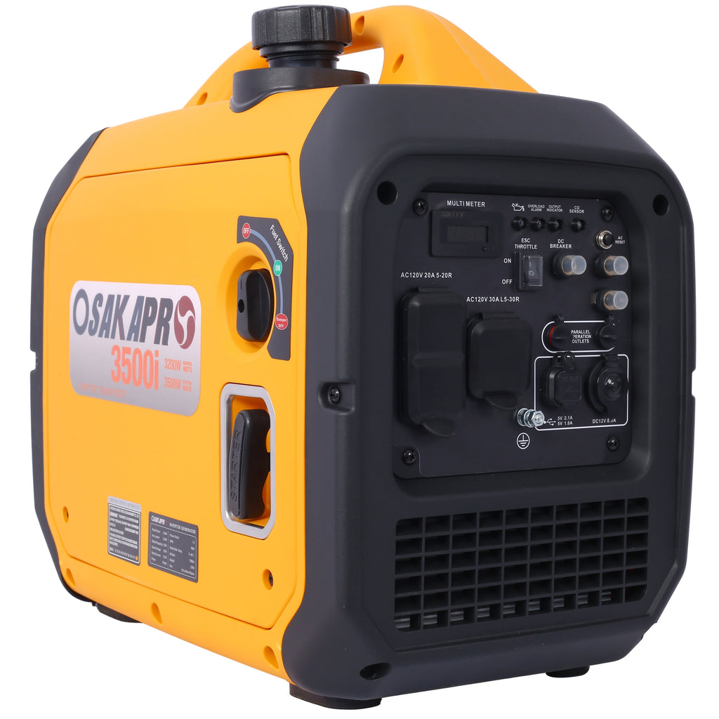 3500 Watt Portable Inverter Generator Gas Powered