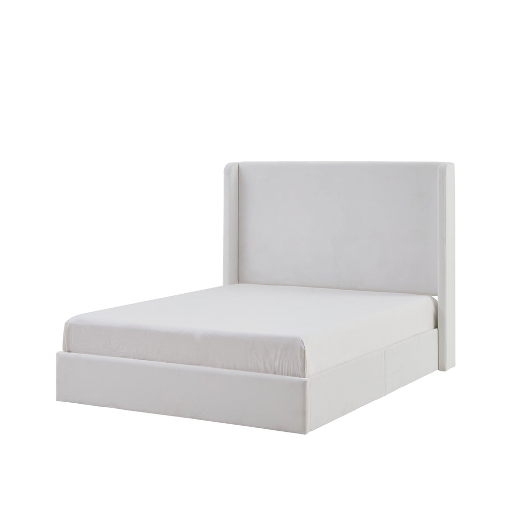 Carmen Upholstered Wingback Bed