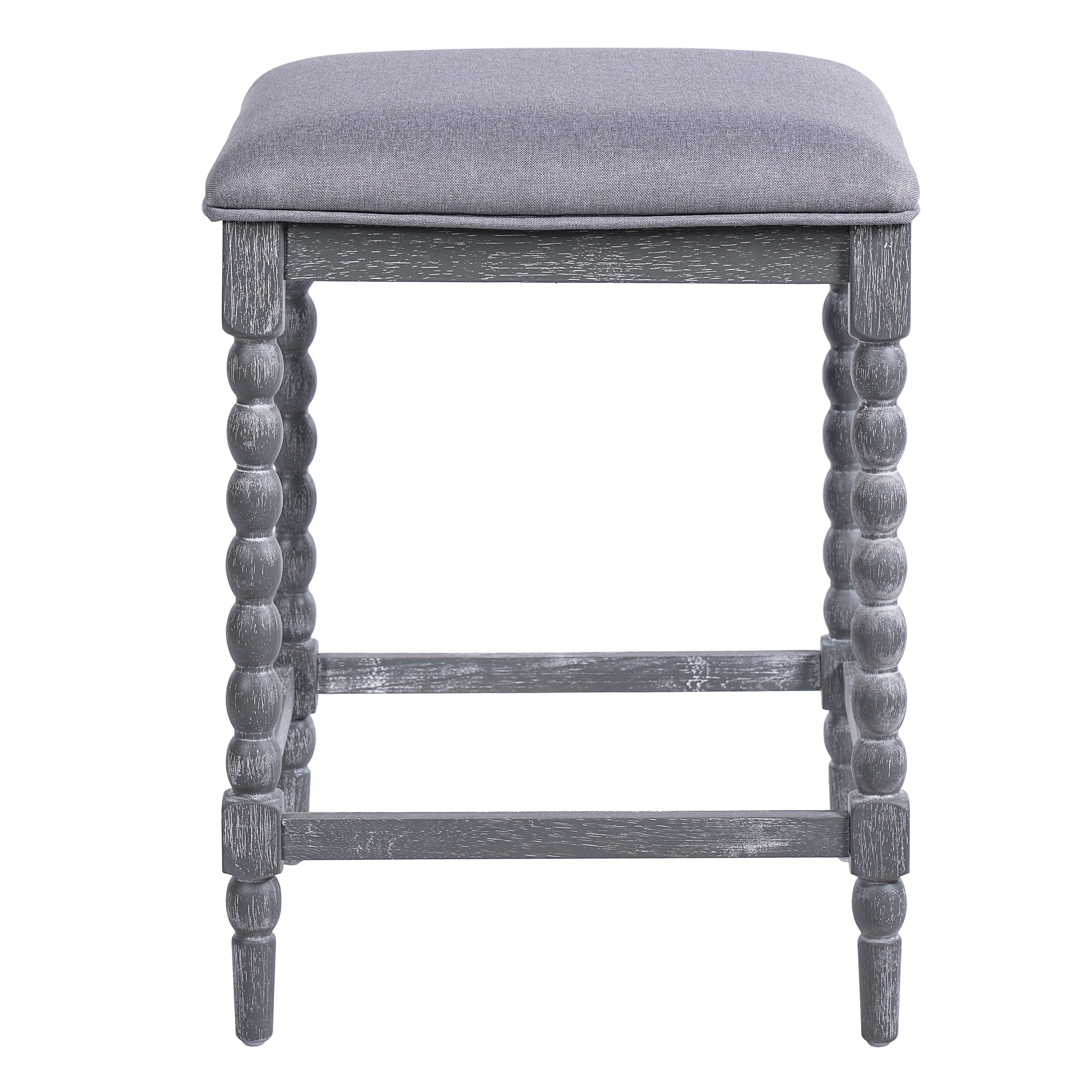 Set of 2 26'' Counter Stools with Upholstered Seat