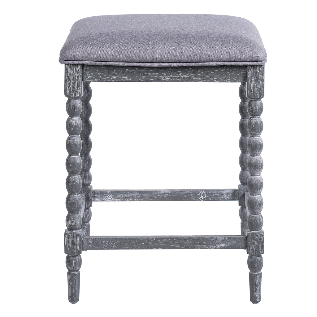26" Counter Stools Set of 4 with Upholstered Seat