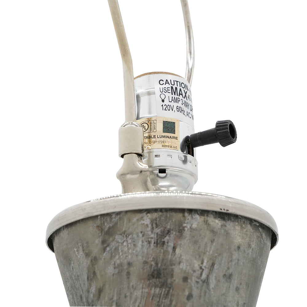 D15x23" Glass Table Lamp - Bottle Shape
