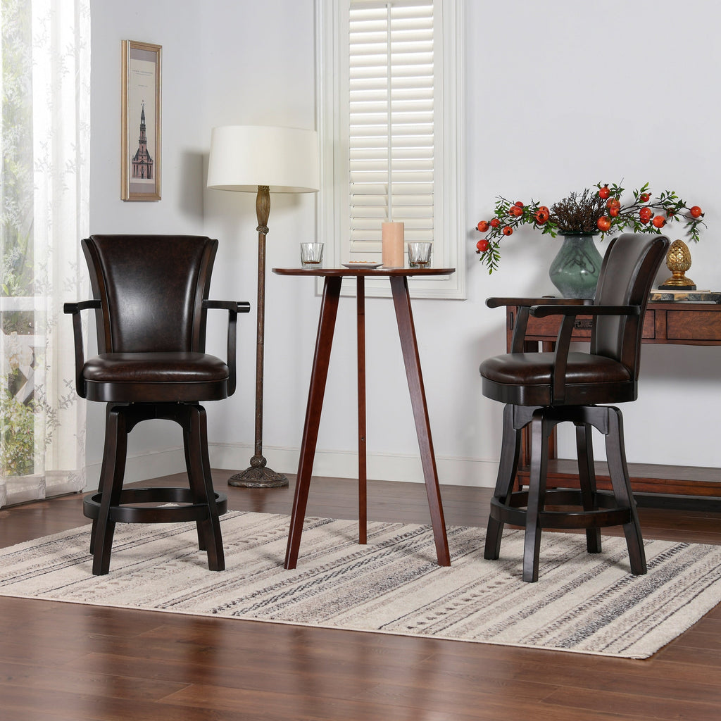 Williams 27in Swivel Counter Height Bar Stool, Vintage