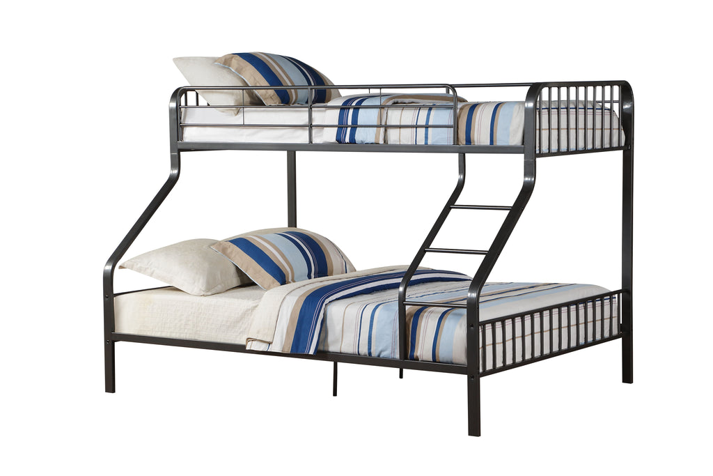 Caius Gunmetal Finish Twin XL/Queen Bunk Bed