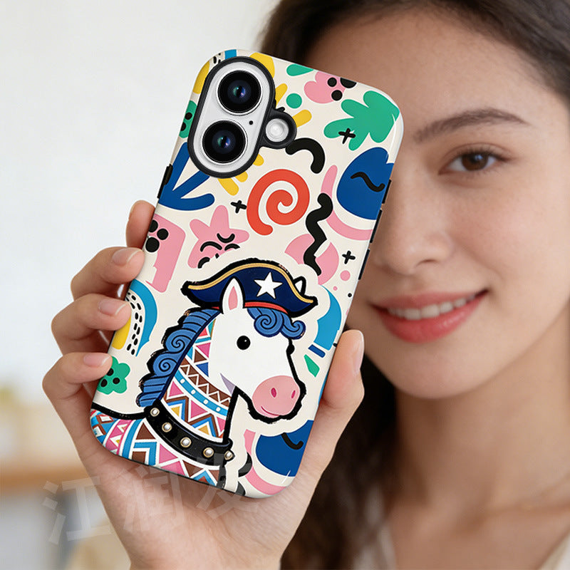 Creative Cartoon-print Silicone Phone Case