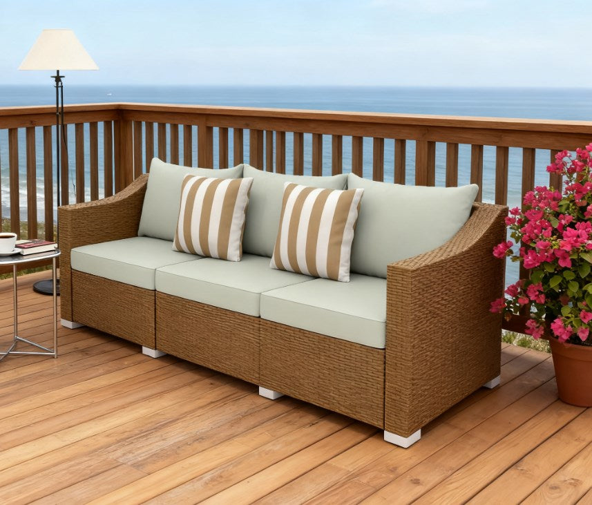 Rattan Wicker Seater Patio Couch