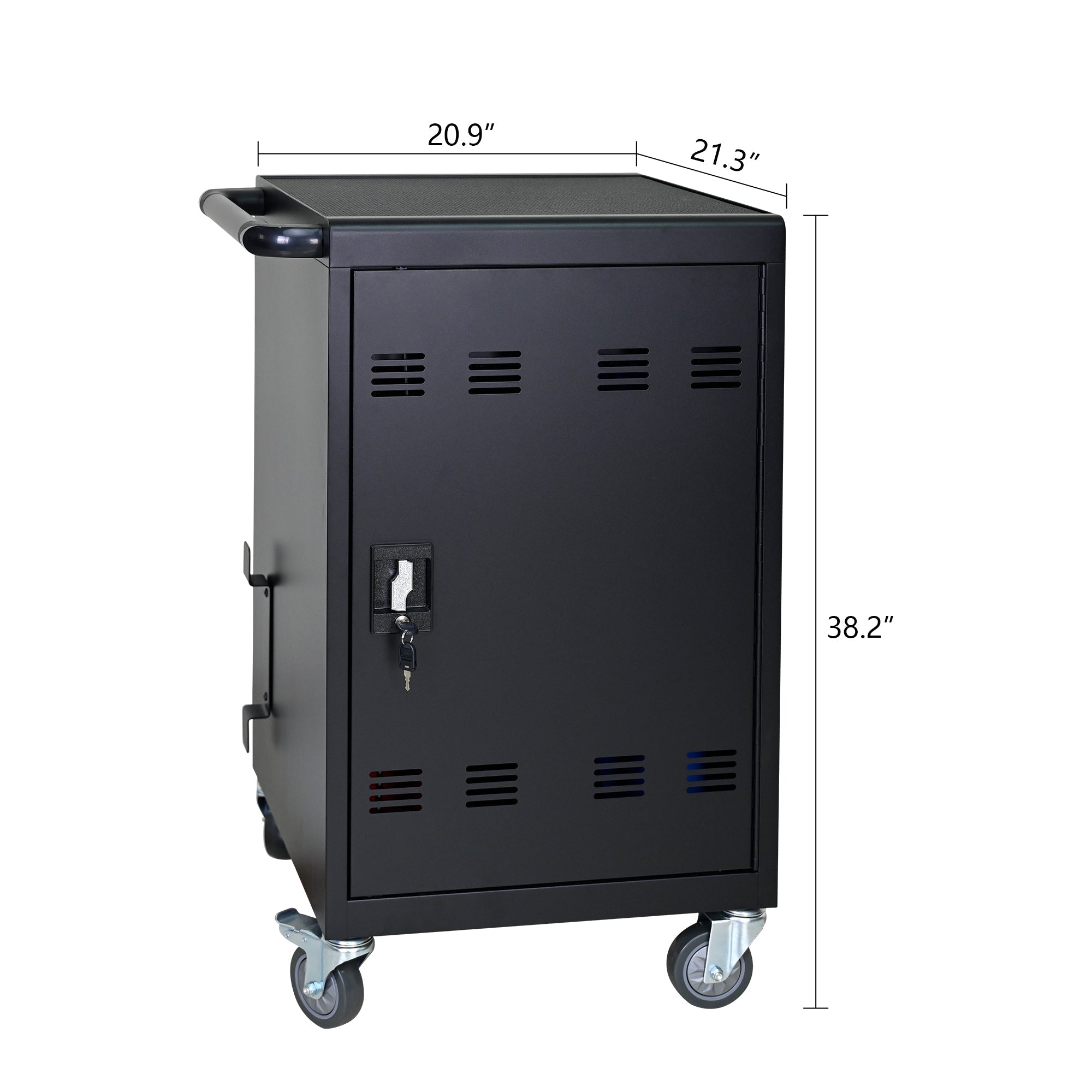 Tablet Laptop Device Basket for Mobile Charging Trolley - Black