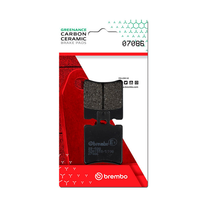 Brembo OE Suzuki Ay/Yamaha Aerox/Yamaha Breeze/Yamaha Zest Carbon Ceramic Brake Pad - Front 07086