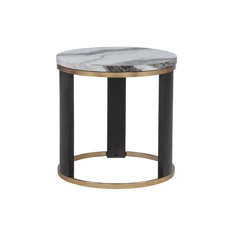 24" Round Icelandic End Table