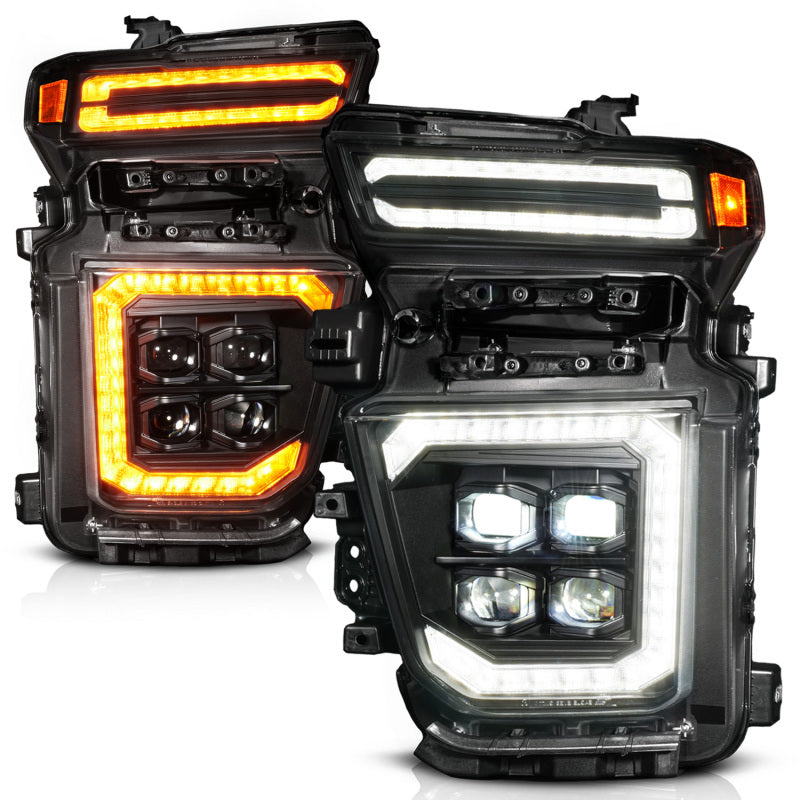 ANZO Z-Series 20-23 Chevy Silverado 2500/3500 Z-Series Full LED Proj Headlights Black - Pass. Side 111619X-R