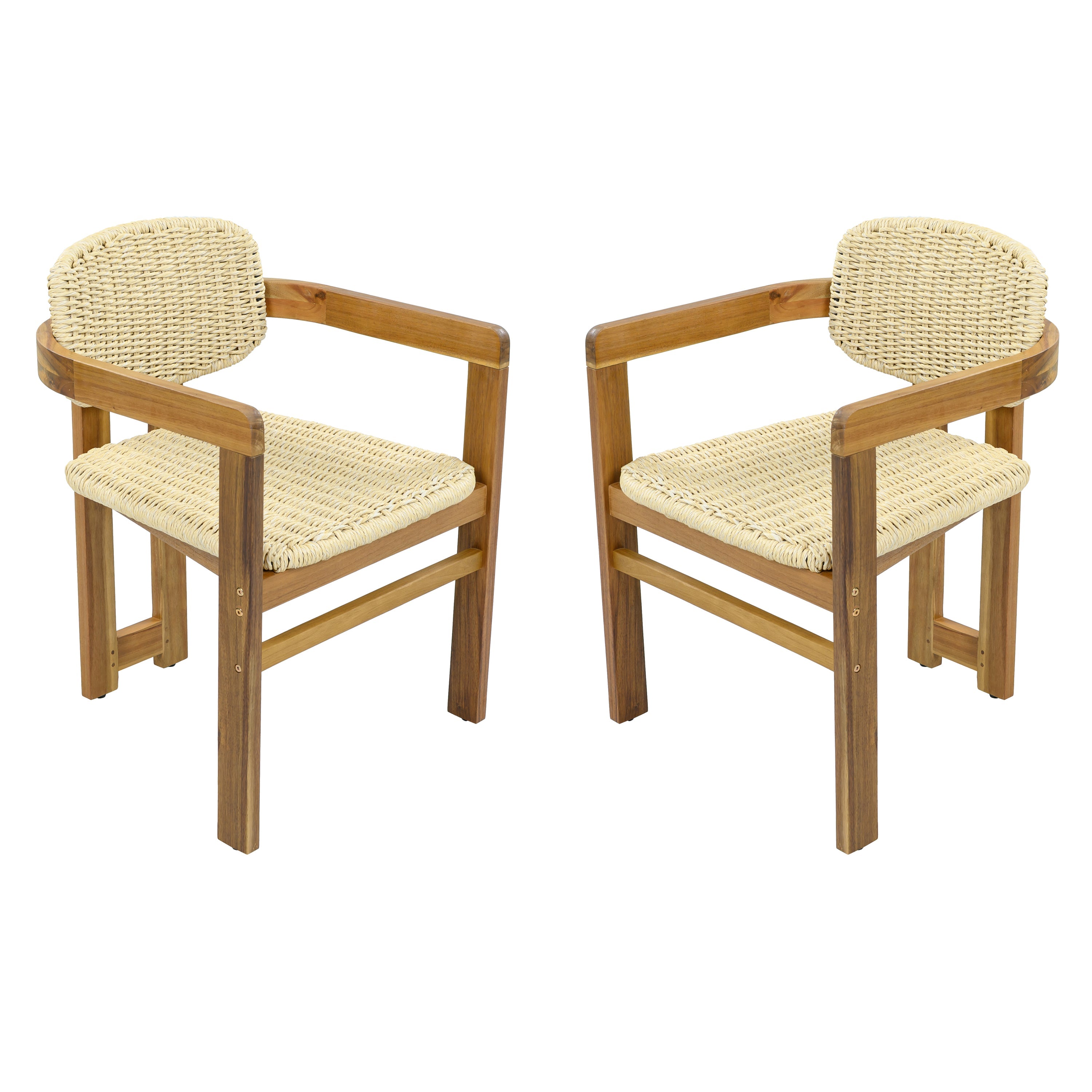 Outdoor Woven Rattan Chair Set