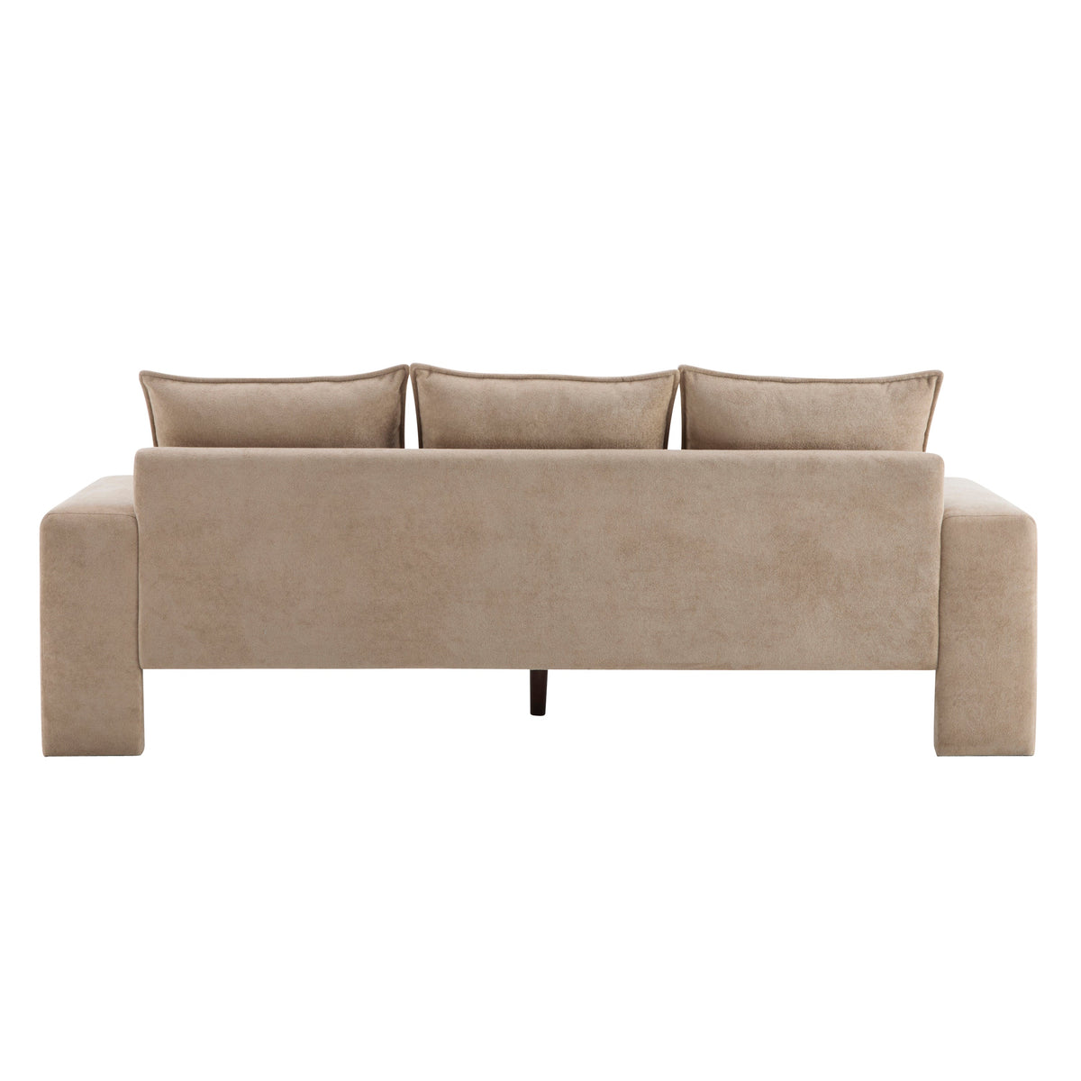 Algora 84.5 in. Modern Upholstered Velvet Sofa, Moss