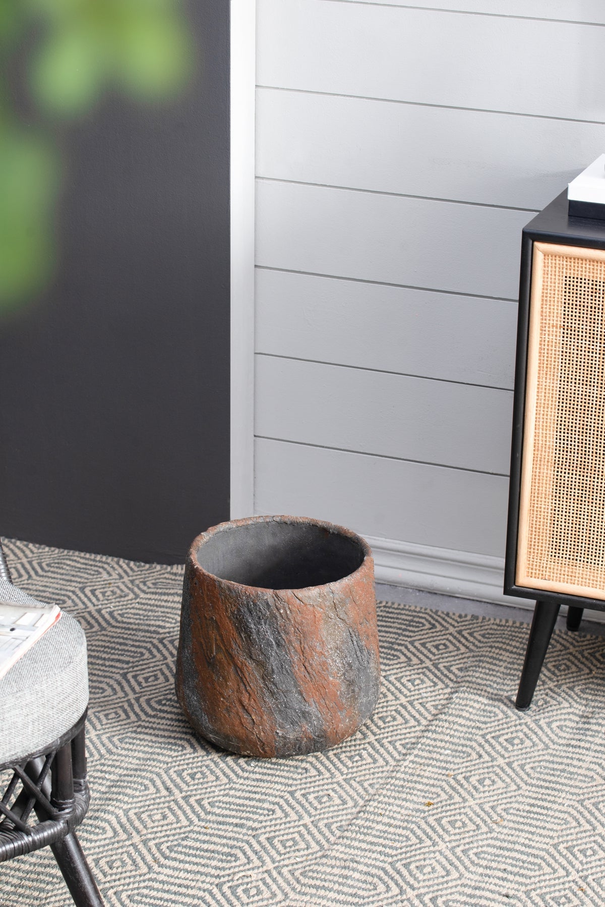 Cement Planter - 12.6" x 12.6" x 11.8"