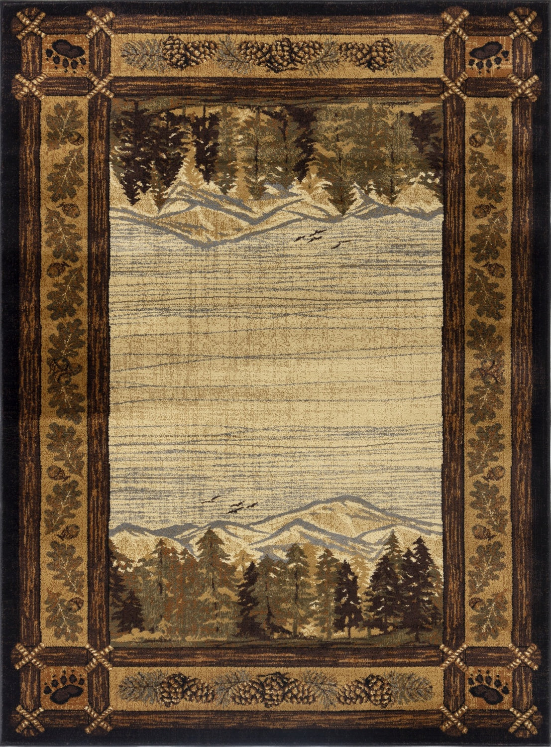 Nature's Nest Lodge Accent Rug