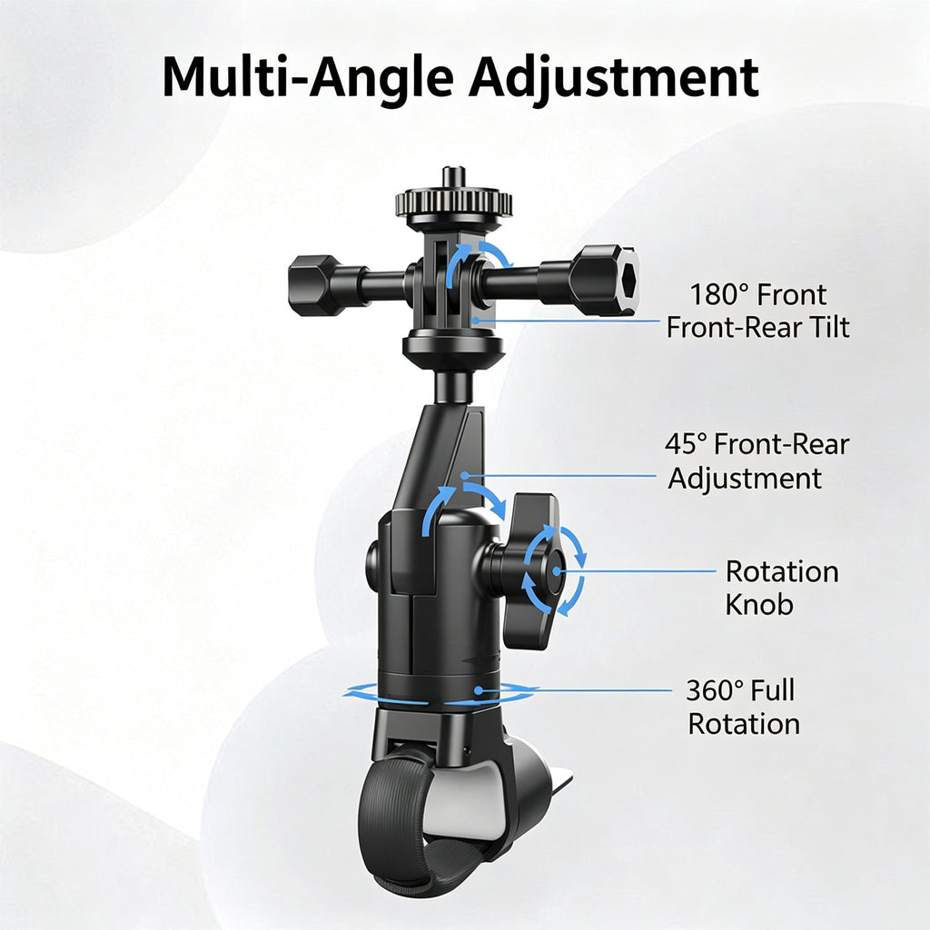 360 Action Camera Mount For Motorcycle E Bike Road Bike Bicycle Handlebar Bracket For Sports Camera Riding Dash Cam