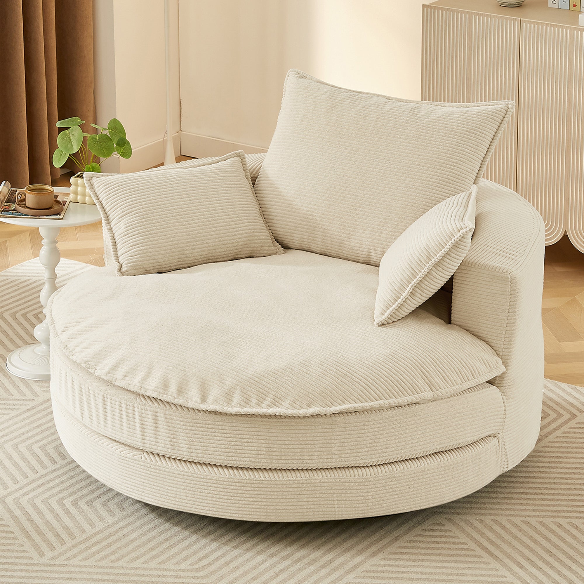 360° Swivel Sofa Chair Accent Barrel Chair