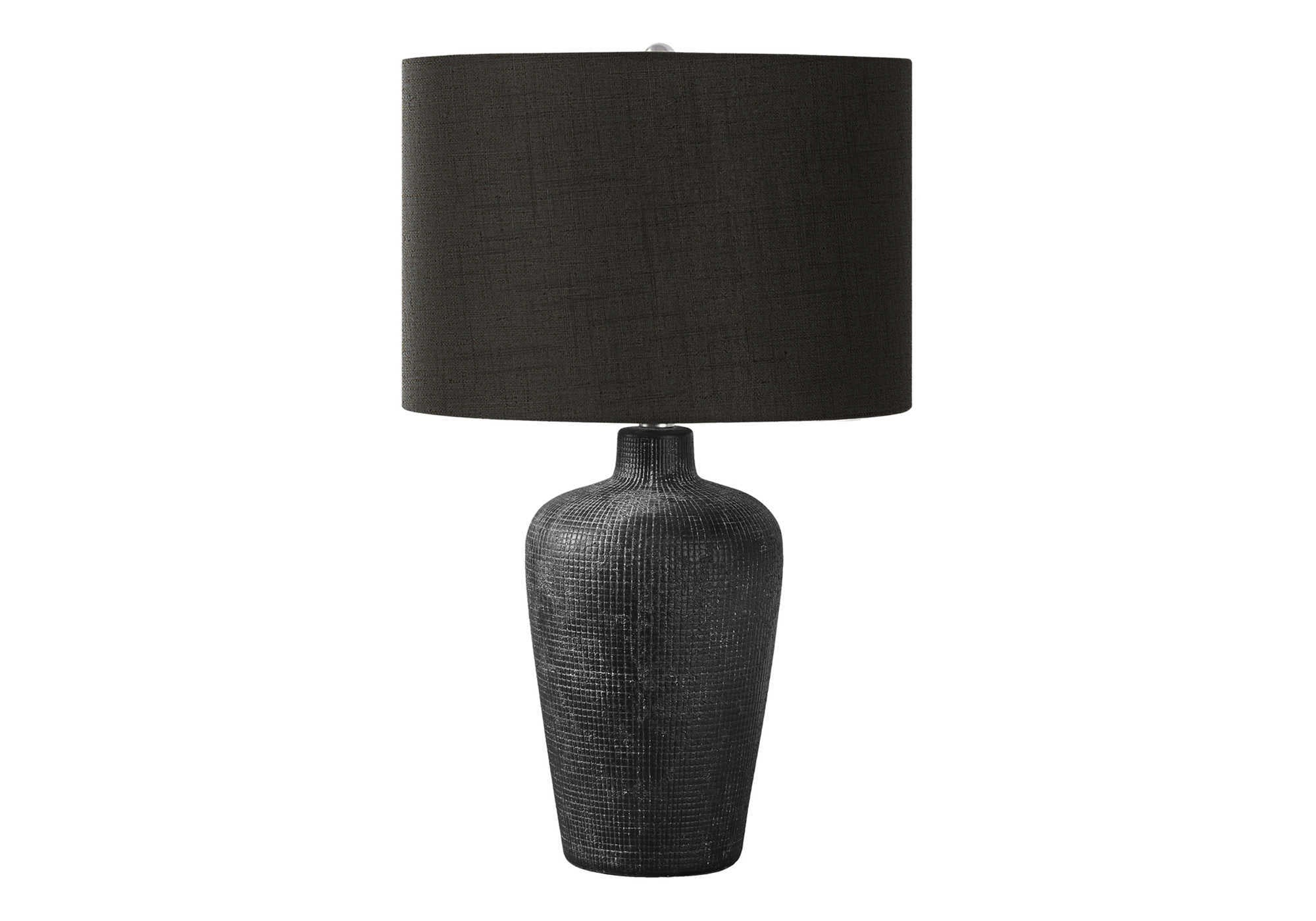 24"h Black Ceramic Table Lamp