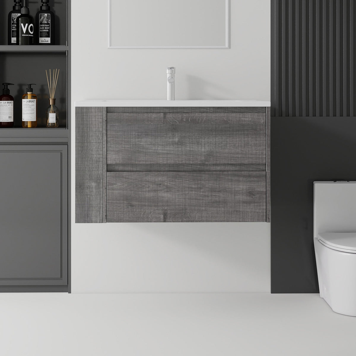 36 Inch Floating Bathroom Vanity with Sink