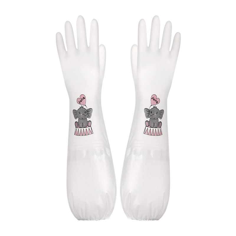 Cartoon Household Gloves-Dumbo Series-Shut-Mouth Models-PVC-L Size-1 Pair