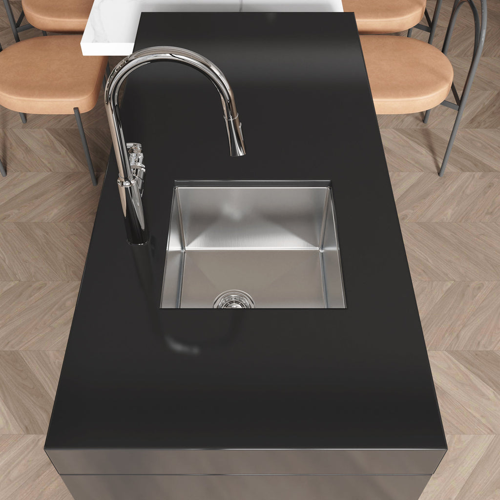 Stainless Steel Kitchen Sink - 18"x18" Single Bowl