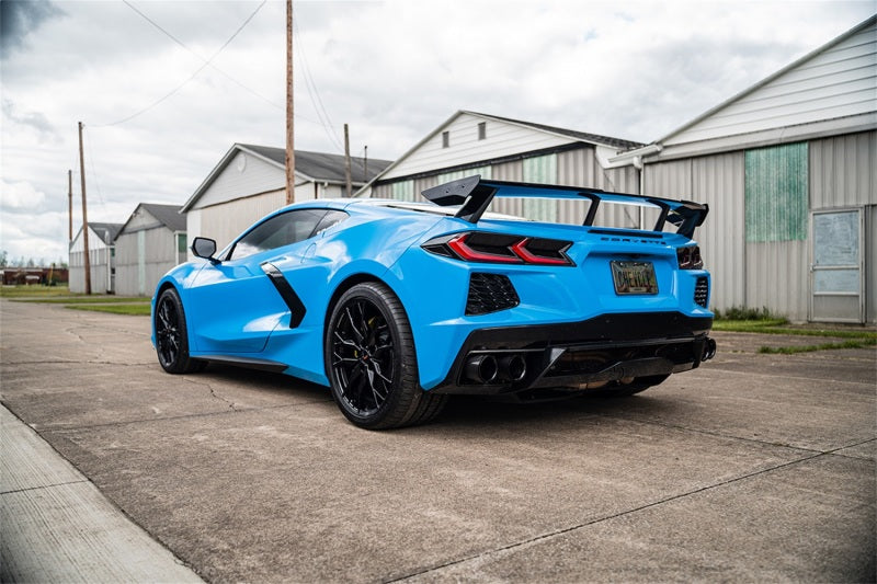 CORSA Performance Corsa 20-23 Chevrolet Corvette C8 RWD 3in Valved Cat-Back Delete w/ NPP w/4.5in CF Black PVD Tips 21105CFBLK