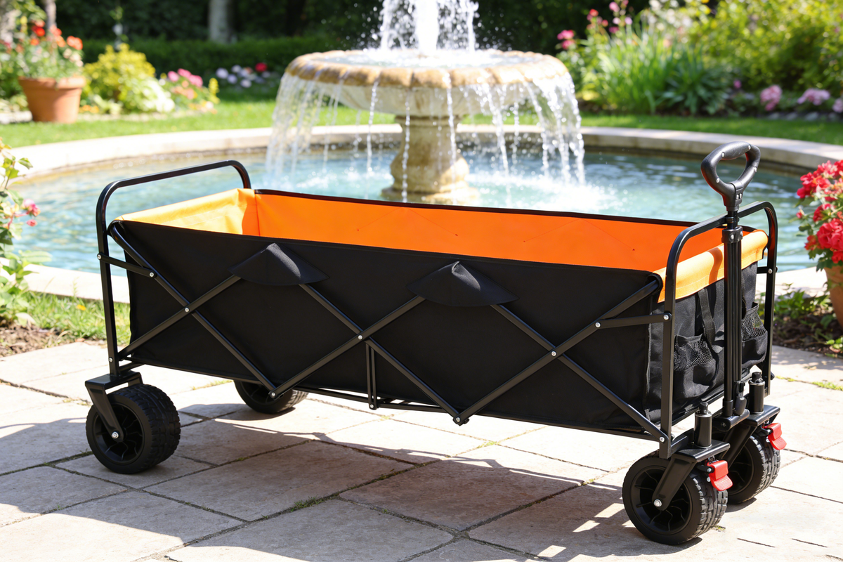 Big Large Capacity Folding Cart - Extra Long Extender Wagon