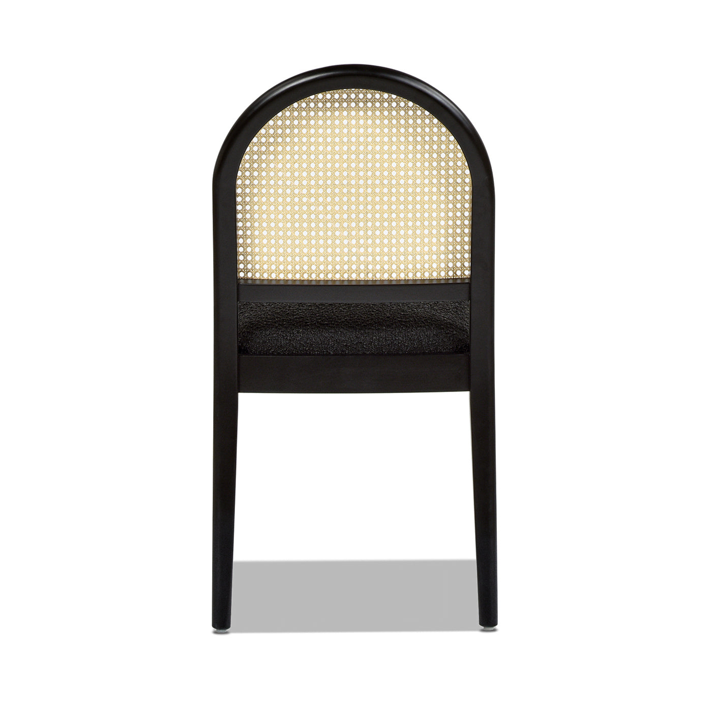 Panama 18.5" Curved Resin Cane Rattan Side Dining Chair Set of 2