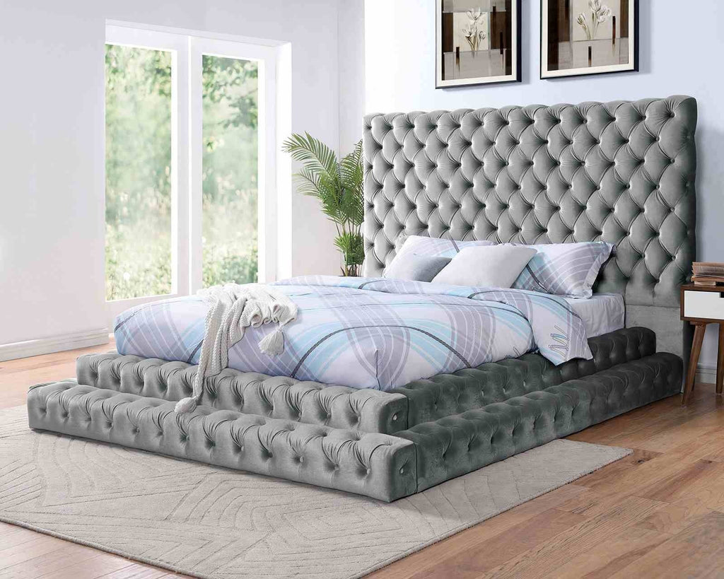 Contemporary Style Fully Upholstered Frame