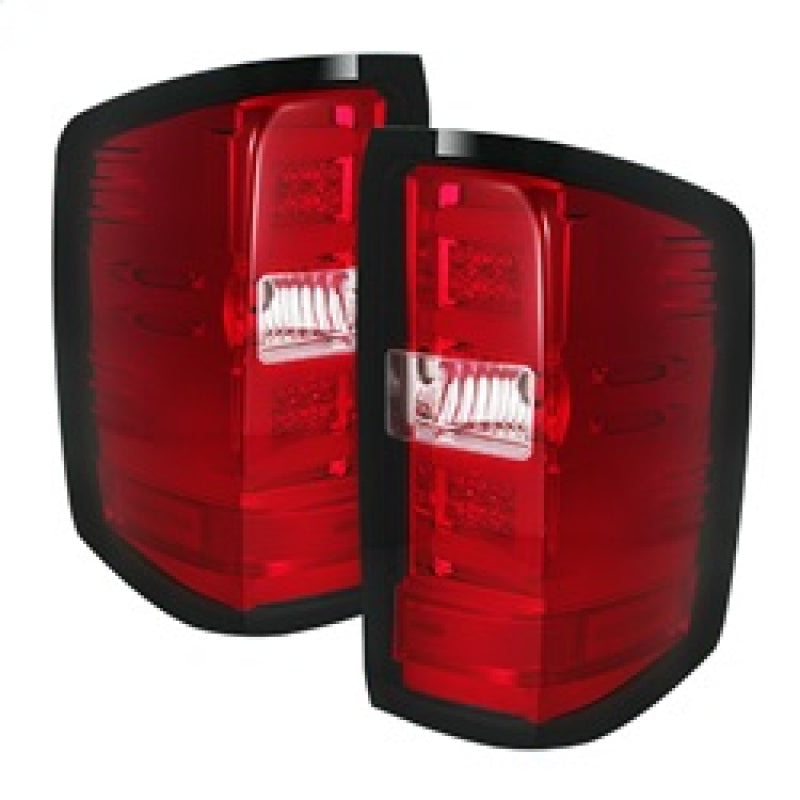 Spyder Chevy 1500 14-16 Light Bar LED Tail Lights Red Clear ALT-YD-CS14-LBLED-RC 5080011