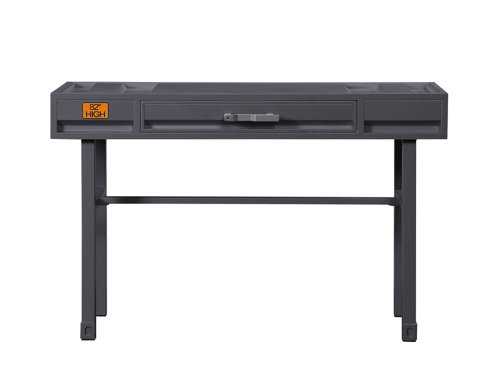 Cargo Gunmetal Finish Vanity Desk