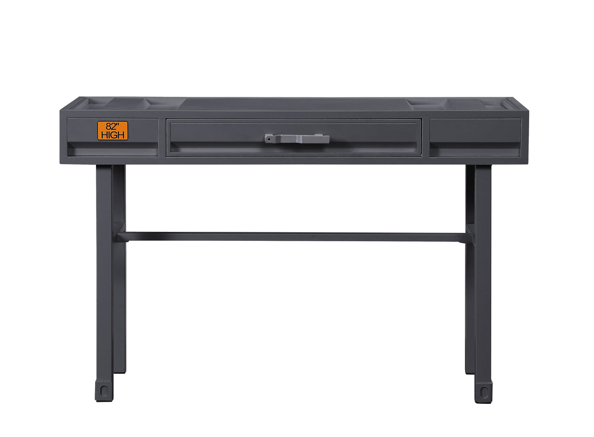 Cargo Gunmetal Finish Vanity Desk