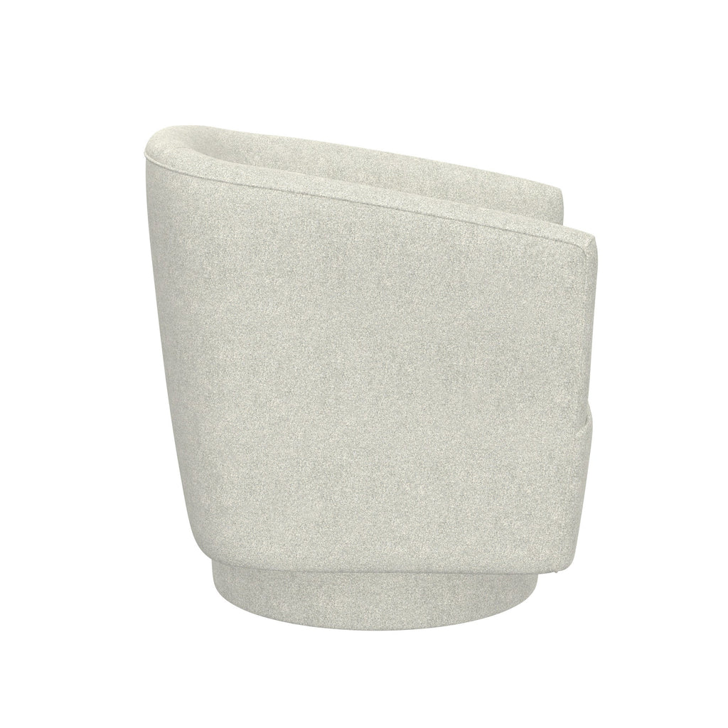 White Swivel Accent Chair