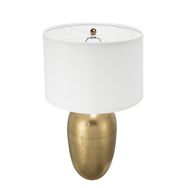 D15x25.7" Round Aluminum Sheet - Elegant Table Lamp