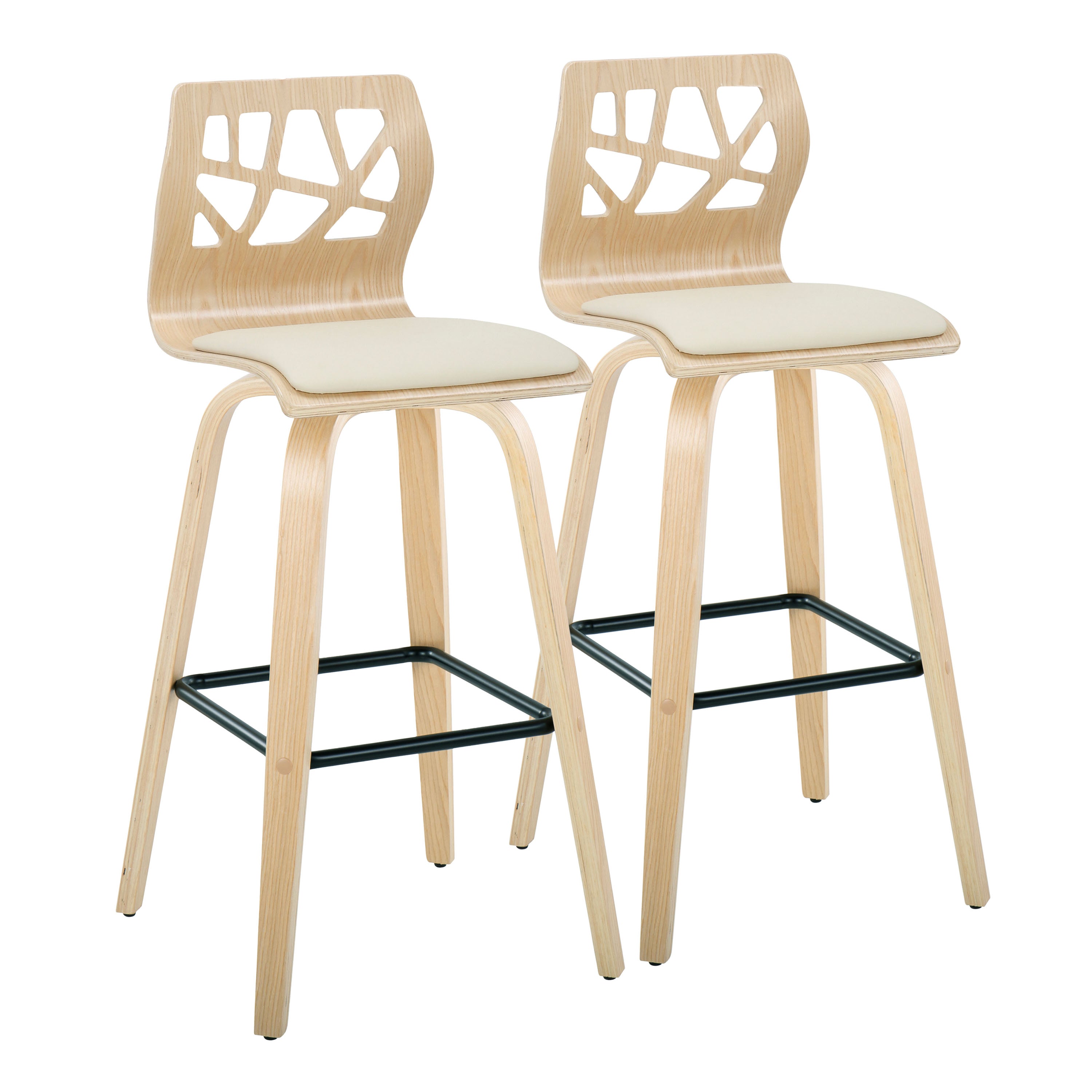 Folia Fixed-Height Barstool with Swivel