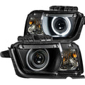 Anzo 2010-2013 Chevrolet Camaro Projector Headlights w/ Halo Black (CCFL)