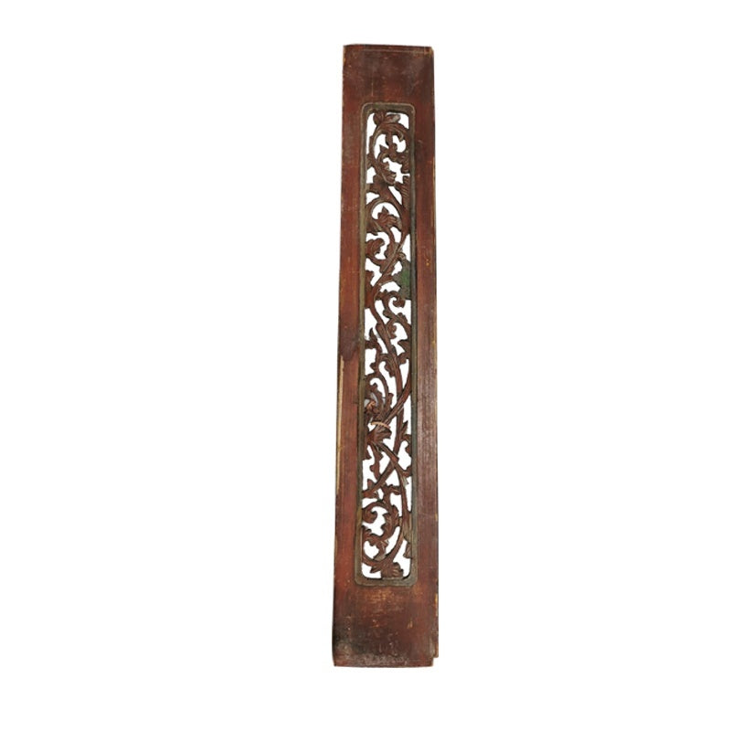 Solid Wood Carved Window Screen Hanging Panel Made From Old Wooden Planks