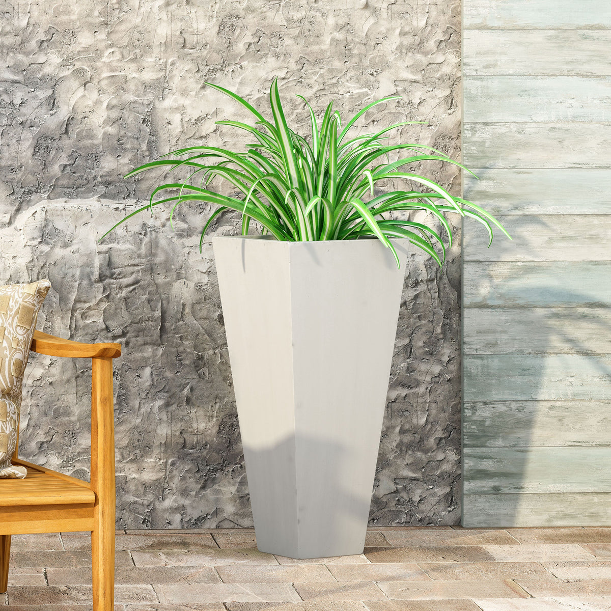 Outdoor Modern MGO Cast Stone Planter