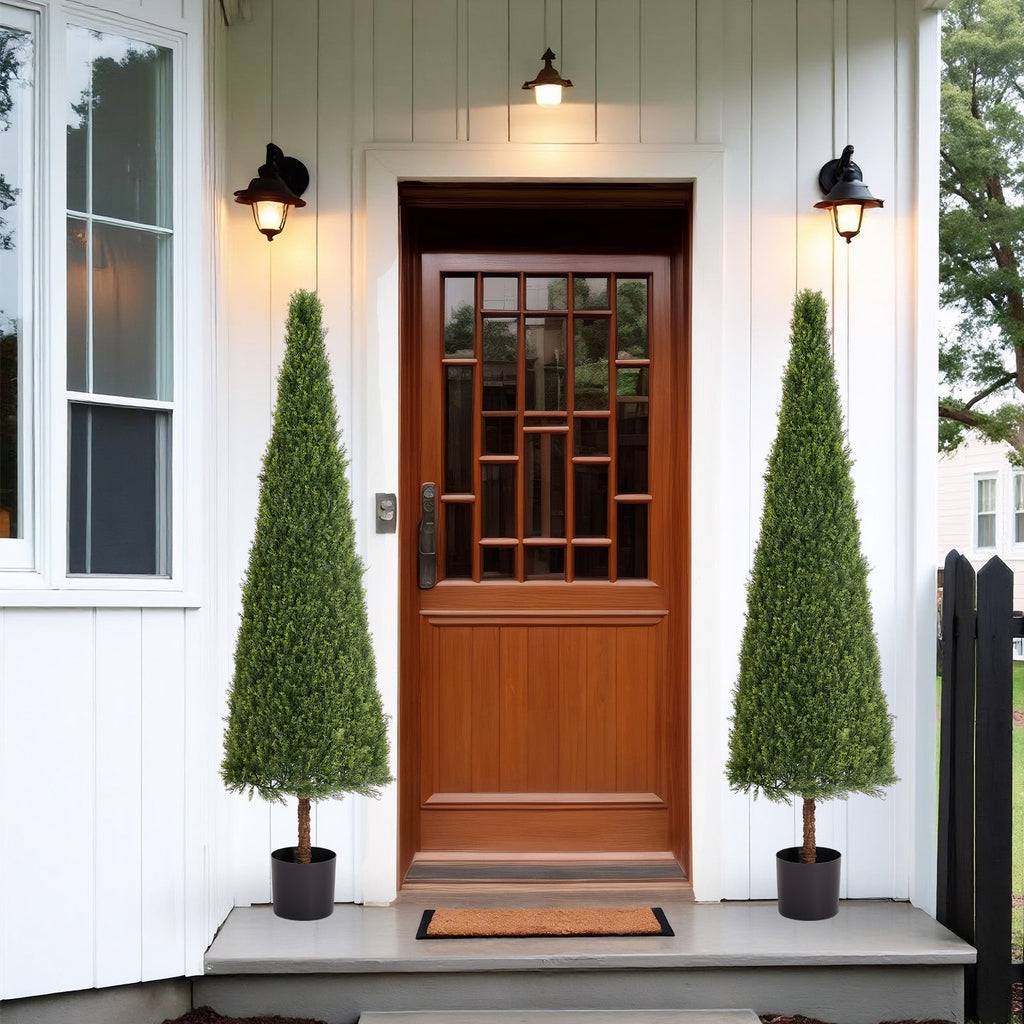 6FT Artificial Conical Topiary Trees