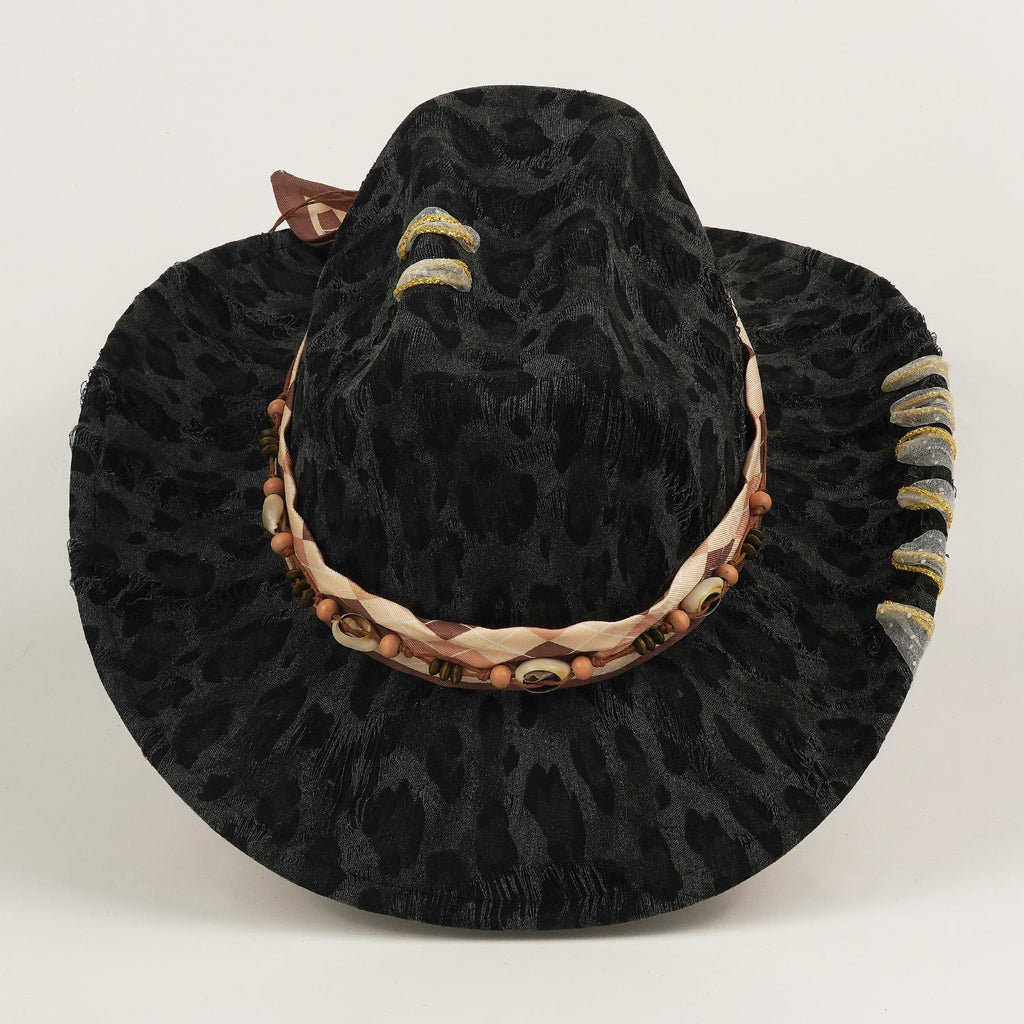 Leopard-print Hat Western Cowboy Hat, Sun Hat, Top Hat