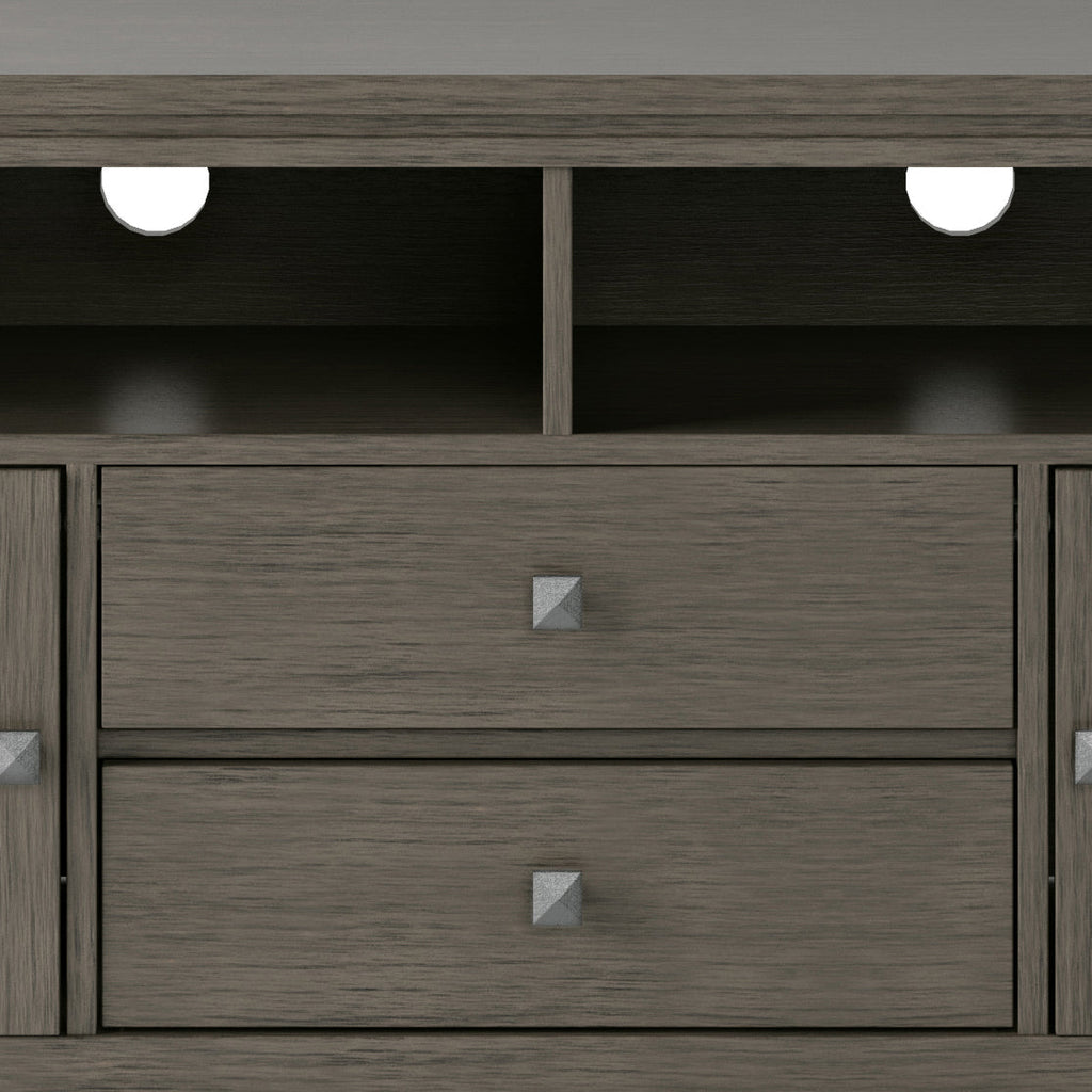 Cosmopolitan 72-Inch Wide Solid Wood TV Stand in Farmhouse