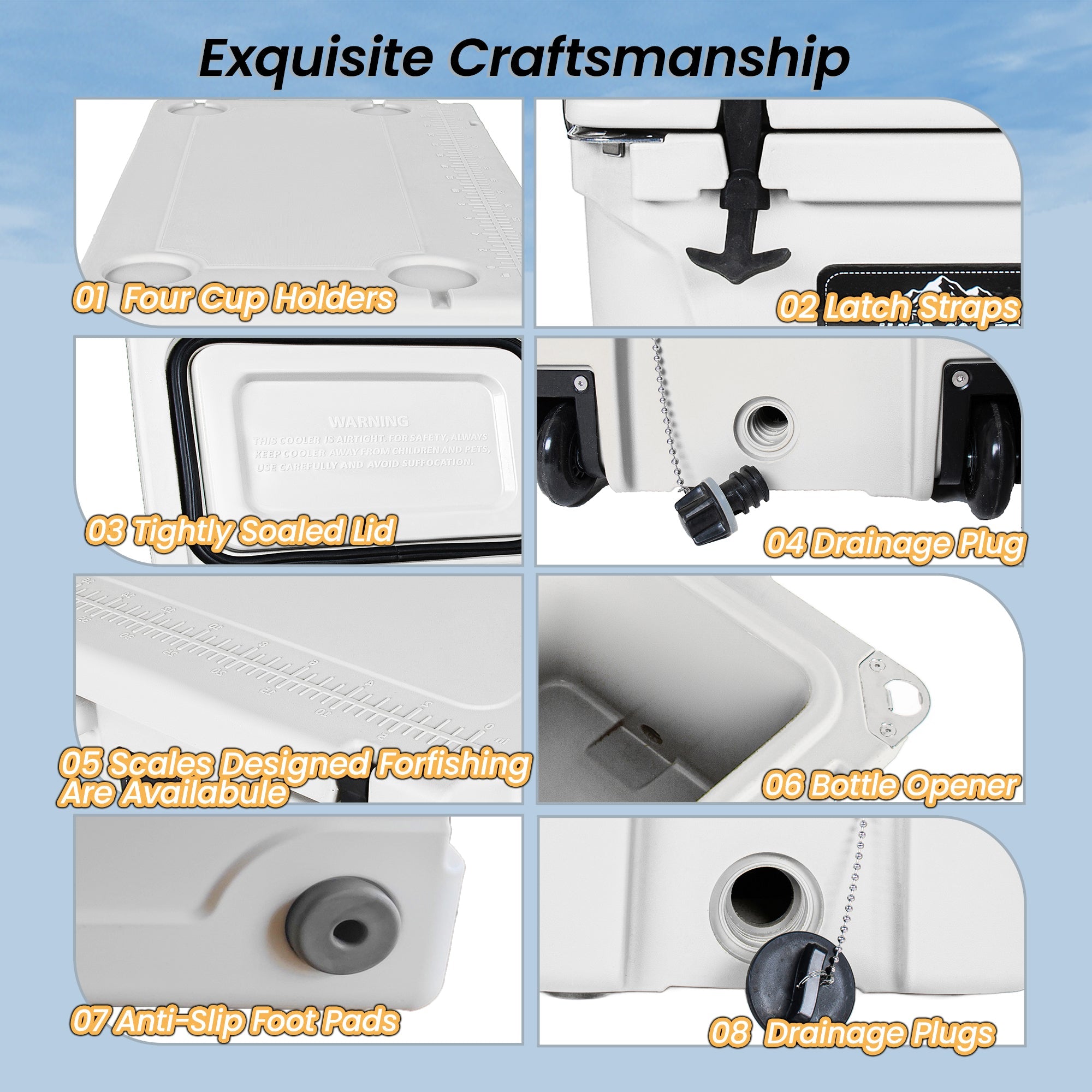 110 Quart Heavy-Duty Cooler