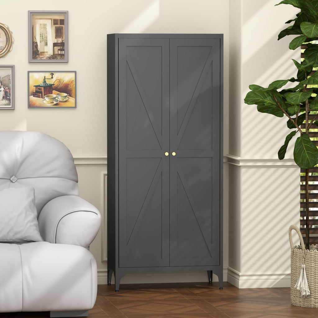Metal Adjustable 2 Doors Storage Cabinet