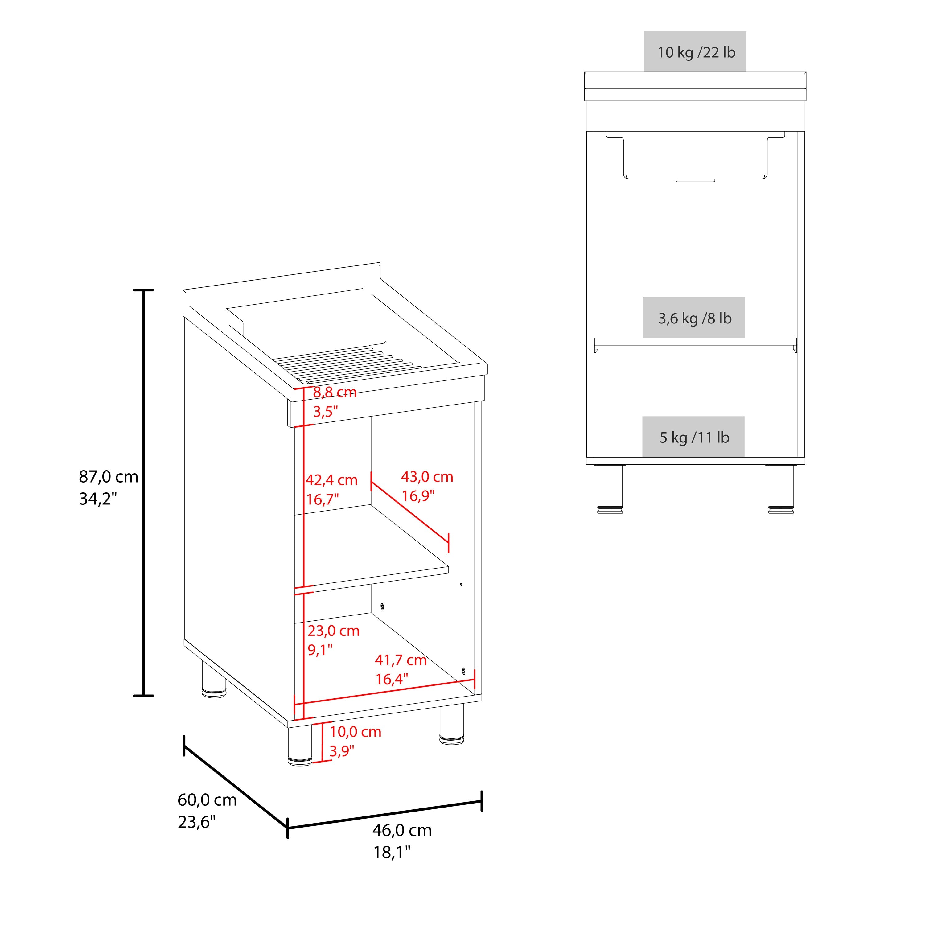 Darwin Freestanding Utility Tub and Sink Cabinet