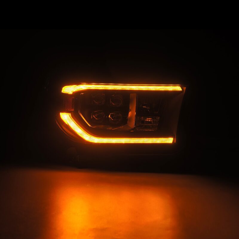 AlphaRex 07-13 Toyota Tundra / 08-17 Sequoia NOVA LED Proj HL Black w/Actv Light Seq. Sig + DRL 880818 *Discontinued