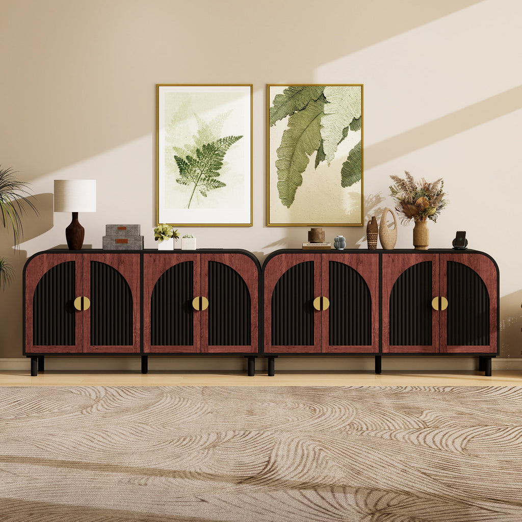 Vintage Arched Sideboard Cabinet