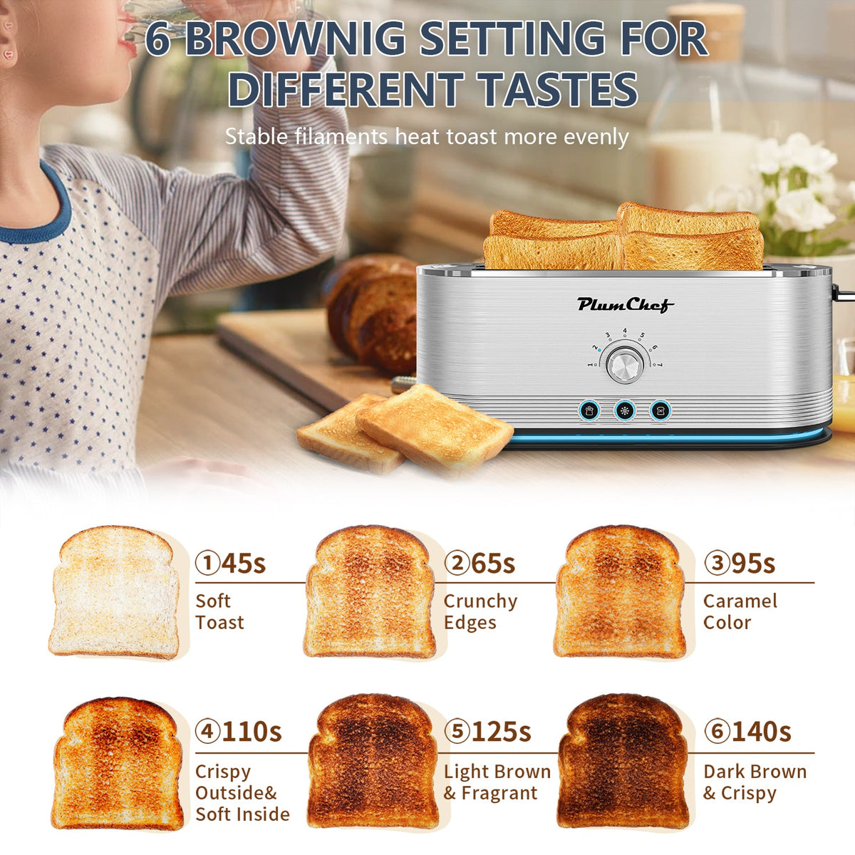 Stainless Steel 4-Slice Toaster