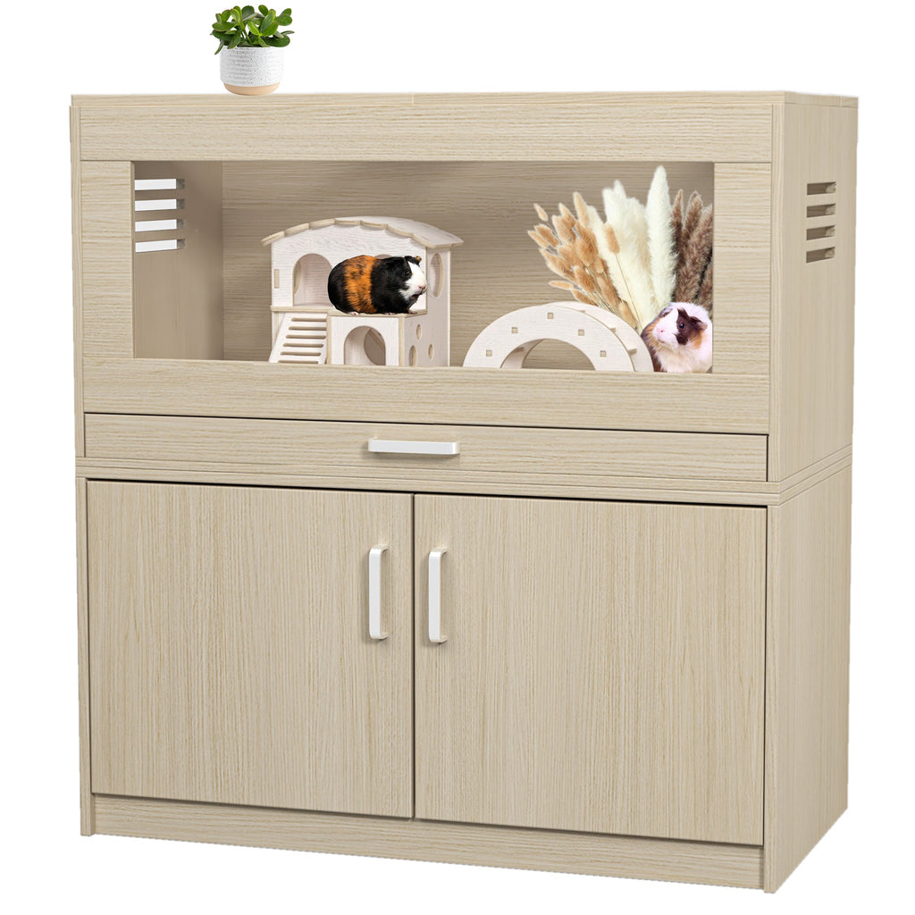 Hamster Cage with Independent Storage Cabinet