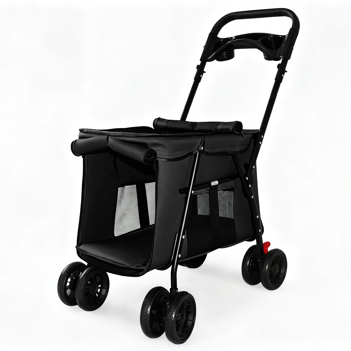 Leavader Foldable Pet Stroller with Safety Features