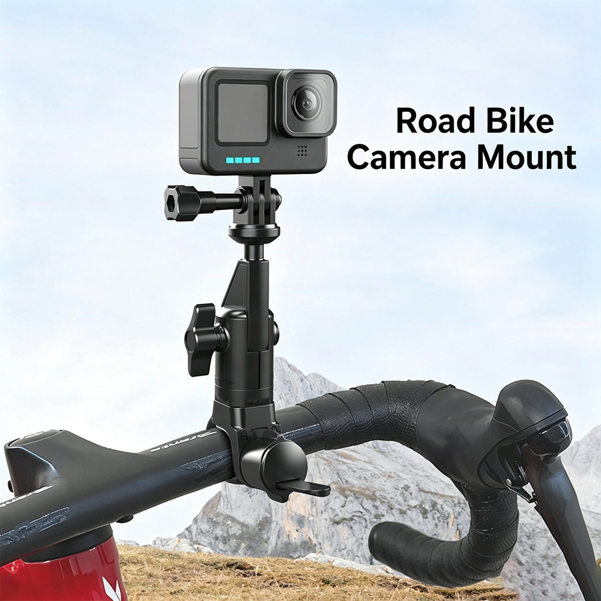 360 Action Camera Mount For Motorcycle E Bike Road Bike Bicycle Handlebar Bracket For Sports Camera Riding Dash Cam
