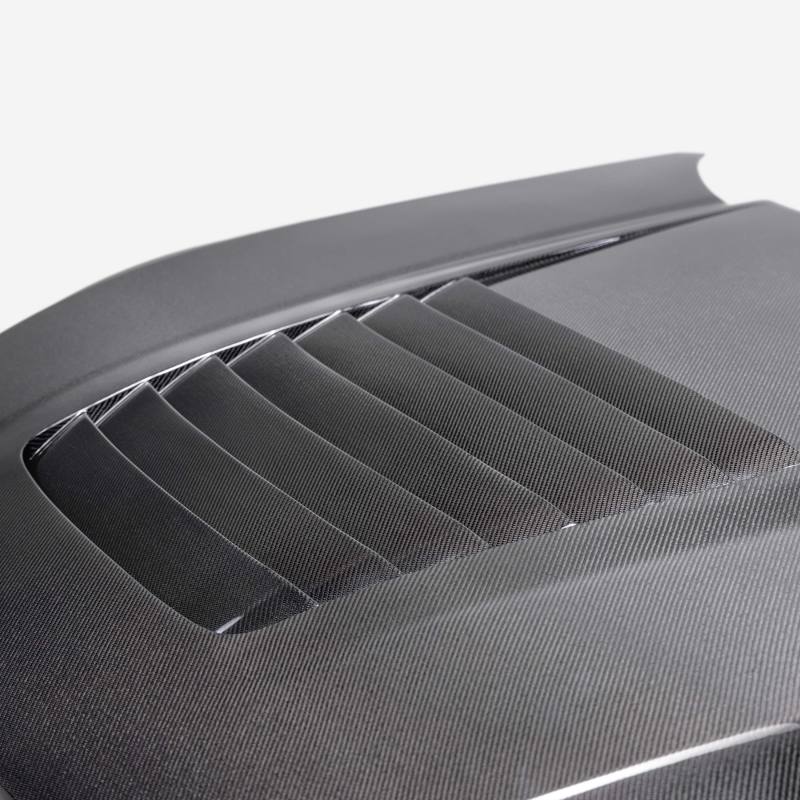 Anderson Composites 2024 Ford Mustang S650 Double-Sided Carbon Fiber Hood AC-HD24FDMU-GT5-DS