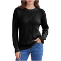 European And American Cross-Border Autumn And Winter New Loose Long-Sleeved Knitwears Retro Lazy Twisted Twist Knitwears Women's Pullover Knitwears
